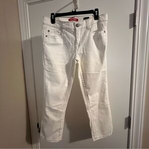 UNIONBAY Women's Cropped White Jeans